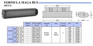 Испаритель автокондиционера FORMULA BUS I