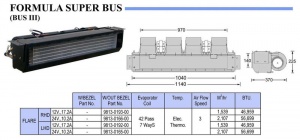 Испаритель автокондиционера FORMULA BUS III
