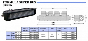 Испаритель автокондиционера FORMULA BUS III
