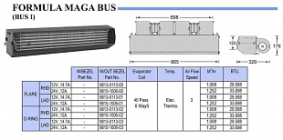 Испаритель автокондиционера FORMULA BUS I