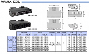 Испаритель автокондиционера FORMULA EXCEL 303